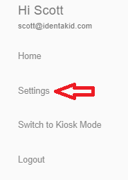 Settings Menu